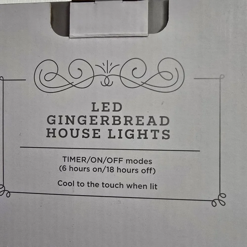 Wondershop Led Gingerbread Houses Lights, 5' 7